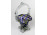 Fújt üveg BOHEMIA művészi üveg kosár 17.5 cm