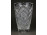 Vastag falú gyönyörű kristály váza 16 cm