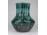 Hibátlan csorgatott mázas iparművészeti kerámia váza 20 cm