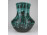 Hibátlan csorgatott mázas iparművészeti kerámia váza 20 cm