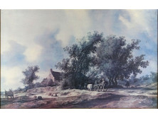 Salomon van Ruysdael : "Eső után" színes nyomat