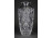 Vastagfalú gyönyörű kristály váza 20.5 cm