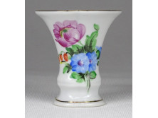 Régi virág mintás Herendi porcelán ibolya váza