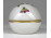 Herendi Rothschild mintás tojás alakú porcelán bonbonier