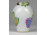 Régi Viktória mintás Herendi ibolya váza 6.3 cm