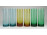 Retro Karcagi színes irizáló fátyolüveg pohár készlet 6 darab