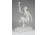 Régi hibátlan Herendi porcelán térdelő olimpikon 23 cm