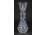 Régi maratott skandináv üveg váza szálváza 15 cm
