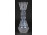 Régi maratott skandináv üveg váza szálváza 15 cm