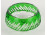 Kétrétegű zöld csiszolt kristály gyűrűtartó tál