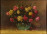 XX. századi festő : Rózsás asztali csendélet
