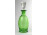 Régi zöld art deco dugós üveg 24 cm