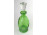 Régi zöld art deco dugós üveg 24 cm