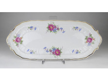 Hollóházi porcelán süteményes kínáló tál tálca 39 cm
