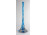 Antik színezett kék Moser üveg váza szálváza 28.5 cm
