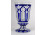 Antik talpas Biedermeier überfangos üveg pohár üveg kupa 13.5 cm