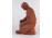 Jelzett F G D fafaragó terrakotta faragó férfi szobor 27 cm