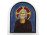 Szárovi szent Szerafim festett ikon 29 x 24.5 cm