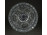 Régi vastagfalú csiszoltüveg kristály váza 21.5 cm
