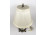 Régi réz talpas porcelán lámpa 65 cm