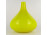 Retro sárga fújt üveg váza 22 cm