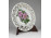 Régi rózsa díszes aranyozott áttört szélű Victoria porcelán dísztányér 12.5 cm