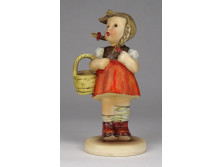 Régi Hummel porcelán kosaras kislány 12 cm