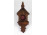 Antik faragott fali zsebóra tartó 25.5 x 11 cm