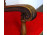 Antik piros kárpitos faragott íróasztalhoz nagyméretű szék