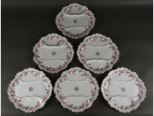 Antik Martin China Limoges porcelán tányér készlet 6 darab