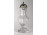 Antik talpas Biedermeier üveg kiöntő 17.5 cm