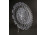 Antik XIX. századi csiszolt kristály kínáló tál 28.5 cm