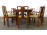 Antik intarziás kihúzható étkezőgarnitúra asztal + 8 szék