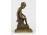 XX. századi művész : Fiú és a béka bronz kisplasztika 14.5 cm