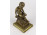 XX. századi művész : Fiú és a béka bronz kisplasztika 14.5 cm