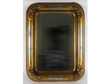 Antik Biedermeier aranyozott tükör 62 x 46.5 cm