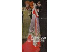 Leopoldo Metlicovitz : Nagyméretű plakát Sogno d'un Valzer 78.5 x 46 cm