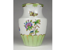 Viktória mintás Herendi porcelán váza 13.7 cm