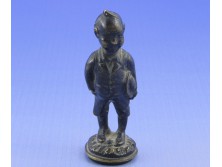 Régi kisméretű bronz szobor pecsétnyomó 5 cm