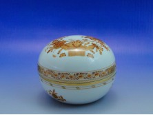 Indiai kosaras herendi porcelán bonbonier