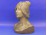 Antik osztrák szecessziós terrakotta női fej
