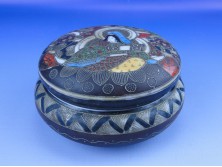 Antik japán porcelán bonbonier satsuma