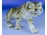 Royal Dux porcelán tigris szobor
