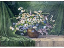 Krammer F. jelzéssel : Virágcsendélet 1931