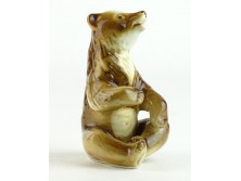 Royal Dux porcelán medve figura