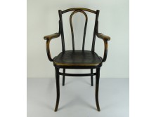 Jelzett antik osztrák thonet karfás szék