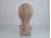 Régi vörösmárvány kislány fej szobor 33 cm