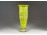 Régi sárgára színezett csiszolt üveg váza