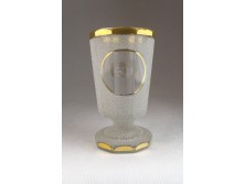 Antik S.P. Biedermeier talpas pohár 12.5 cm