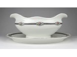 Régi cseh Bohemia porcelán szószos tál